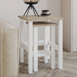 Hanah Home Gina 2 - Blanco, Roble Zafiro